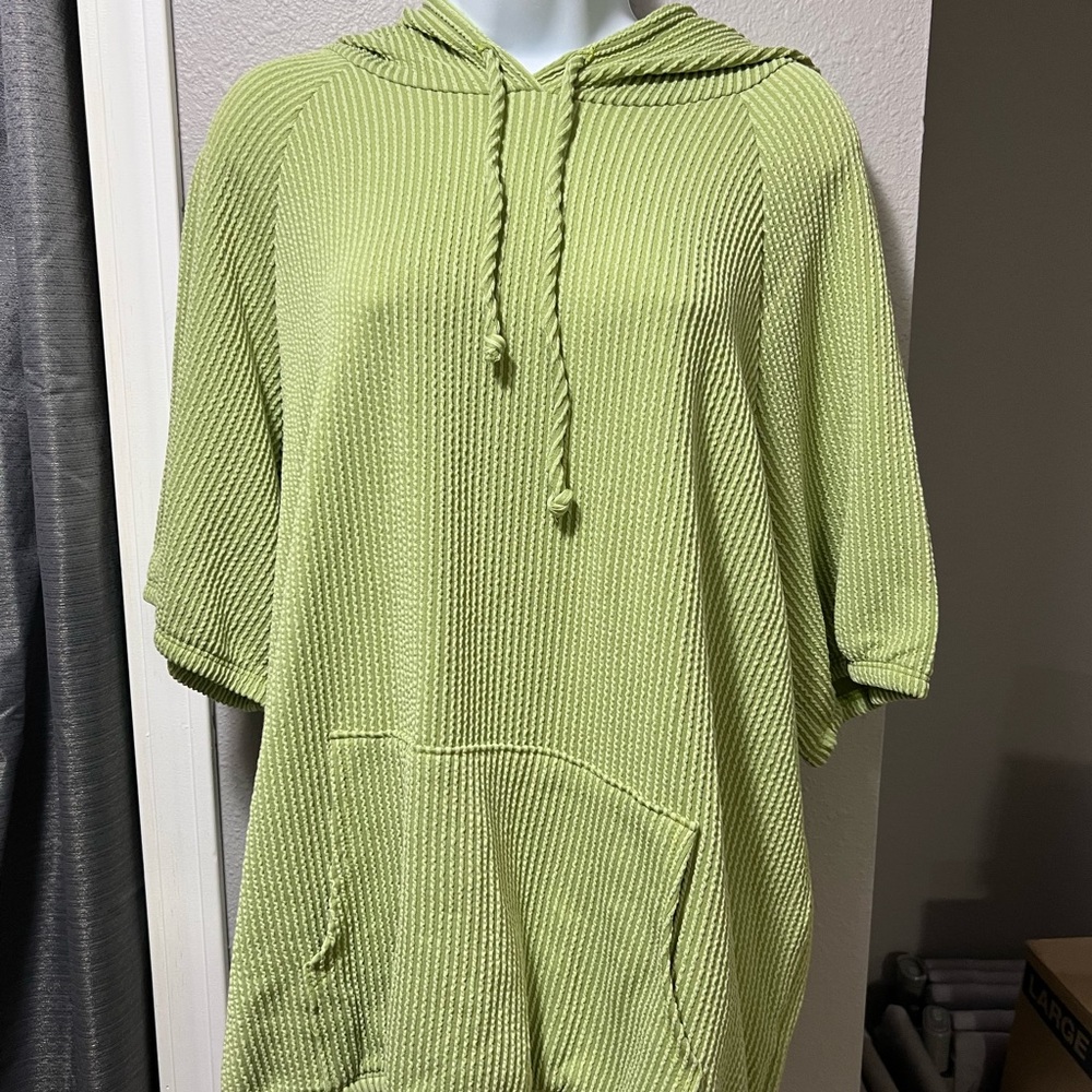 Chic Soul Lime Green Hooded Top